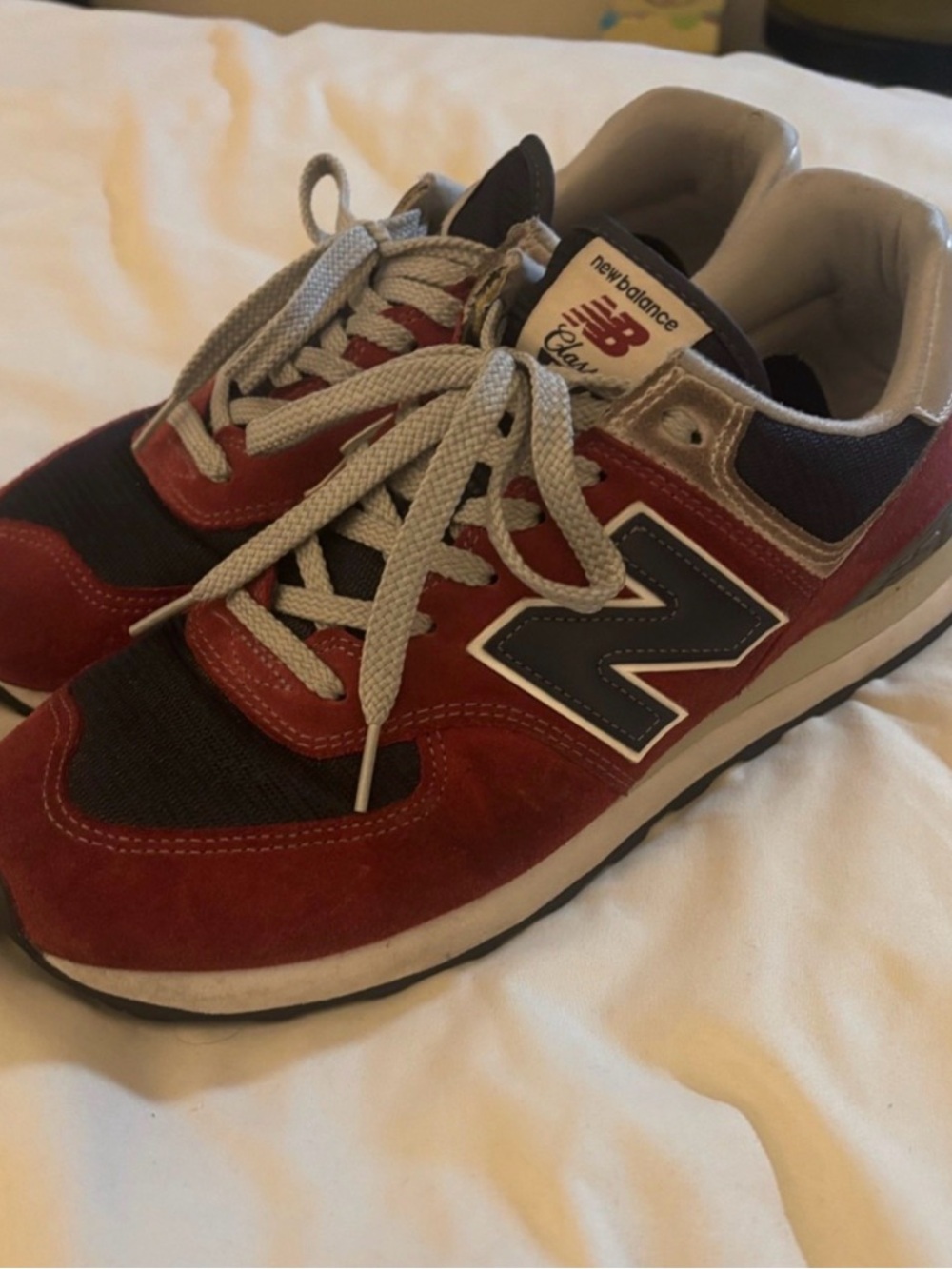 New Balance Men’s Red, Black & Gray Casual Running Sneakers